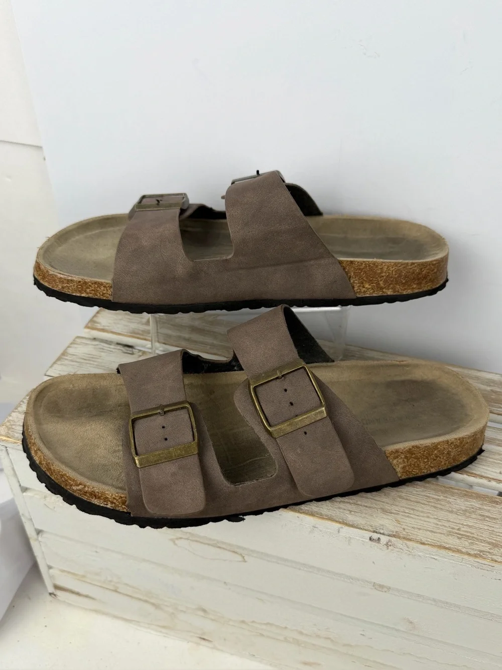 Lucky Brand Blanc M Mar Men’s Double strap slide sandals size 10M